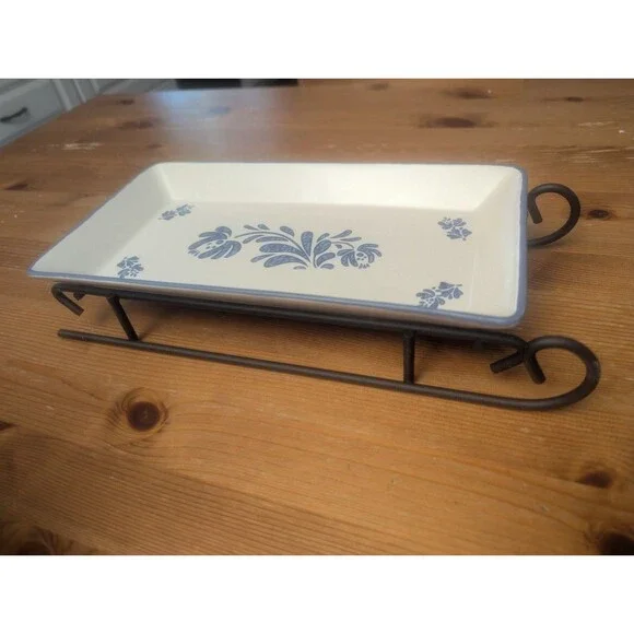 Pfaltzgraff Yorktowne Vintage Sled Tray Server - Picture 8 of 11